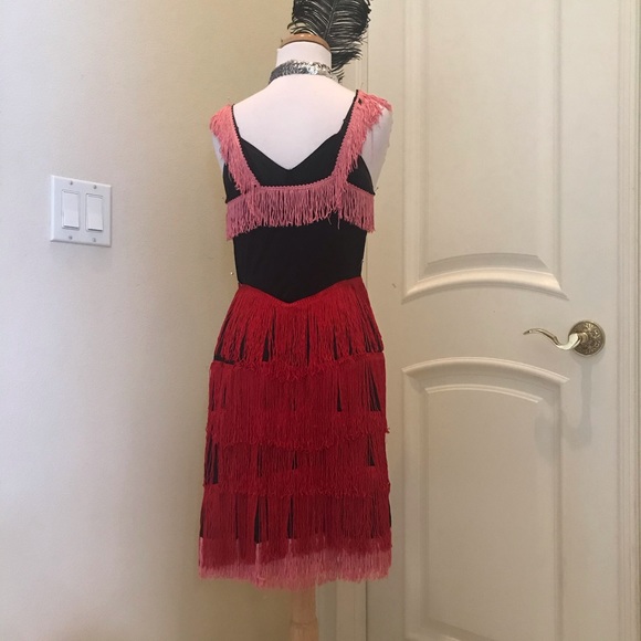 Vintage handmade flapper costume with headpiece - Picture 4 of 5